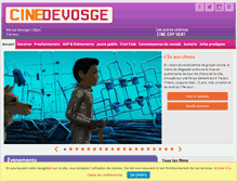 Tablet Screenshot of cinedevosge.fr